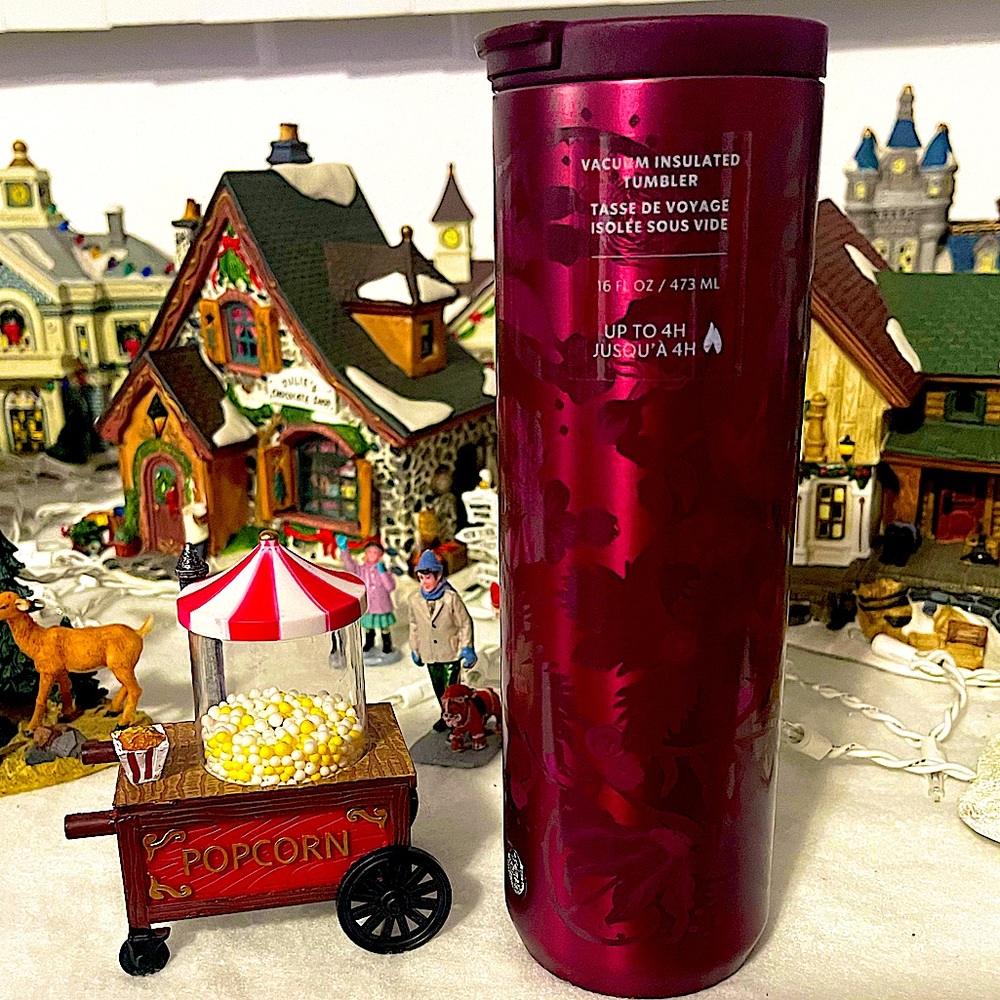 ❤️New Fall 2021 Starbucks Plum Floral SS Tumbler - Picture 2 of 6